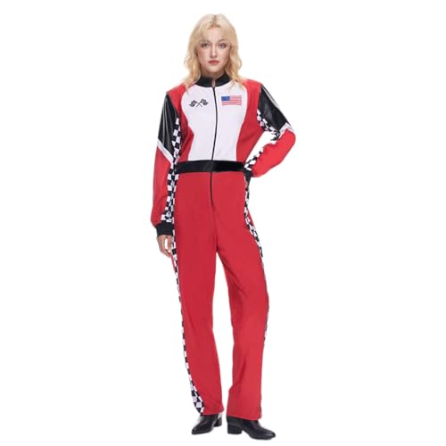 EraSpooky Damen Roxy Rennfahrer Kostüm für Erwachsene Halloween Rennfahrer Rollenspiel Kostüm Outfits L EraSpooky Damen Roxy Rennfahrer Kostüm für Erwachsene Halloween Rennfahrer Rollenspiel Kostüm Outfits L von EraSpooky