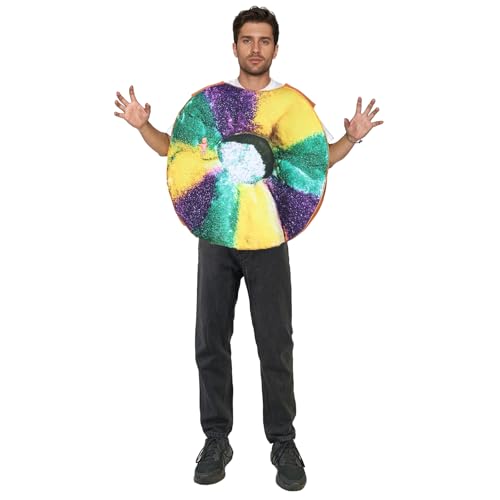 EraSpooky Erwachsene König Kuchen Kostüm lustige Mardi Gras Paraden Outfits für Männer Frauen von EraSpooky
