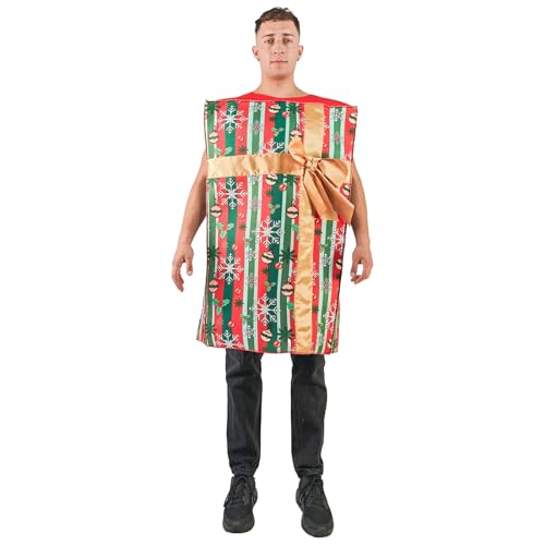EraSpooky Erwachsene mehrfarbige Weihnachtsgeschenke Box Kostüm Lustige Urlaubsgeschenke Box Outfits für Männer Frauen EraSpooky Erwachsene mehrfarbige Weihnachtsgeschenke Box Kostüm Lustige Urlaubsgeschenke Box Outfits für Männer Frauen von EraSpooky