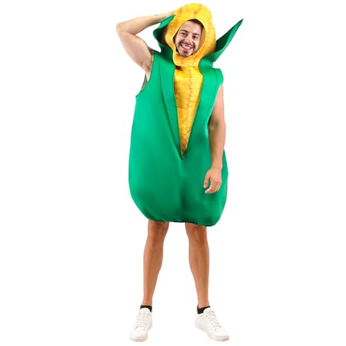 EraSpooky Erwachsenenkostüm Maiskolben, lustiges Halloween-Gemüse-Kostüm EraSpooky Erwachsenenkostüm Maiskolben, lustiges Halloween-Gemüse-Kostüm von EraSpooky
