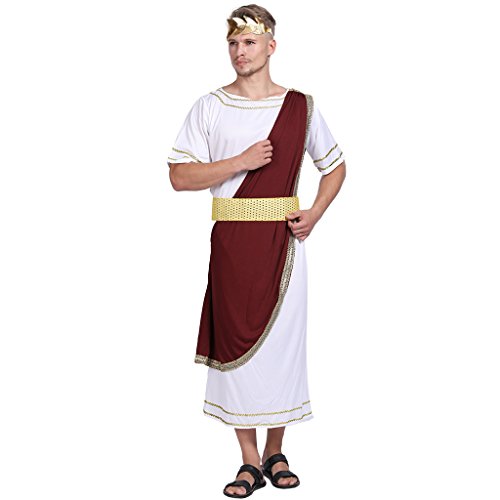 EraSpooky Erwachsener Kaiser von Rom Caesar Kostüm griechischer Gott Karneval Kostüm von EraSpooky