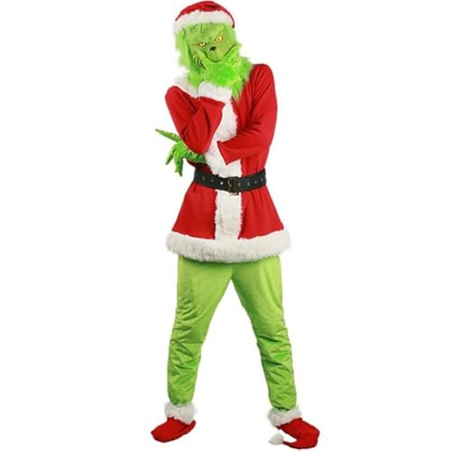 EraSpooky Grünes Monster Weihnachtskostüm Erwachsene Deluxe Herren Santa Cosplay Party Anzug L EraSpooky Grünes Monster Weihnachtskostüm Erwachsene Deluxe Herren Santa Cosplay Party Anzug L von EraSpooky