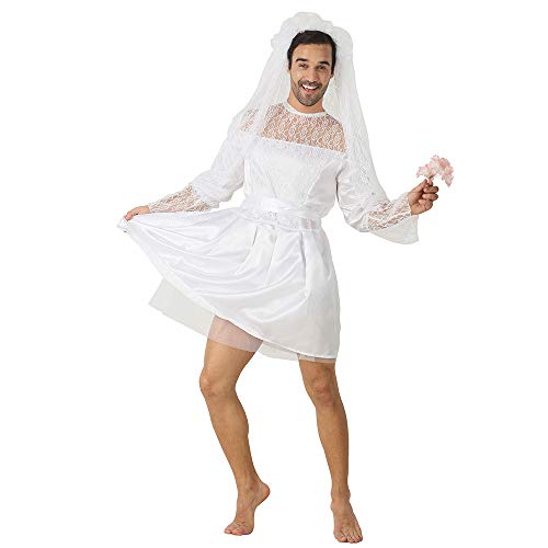 EraSpooky Herren Braut Drag Queens Bräutigam Party Lustiges Comedy Kostüm Outfit EraSpooky Herren Braut Drag Queens Bräutigam Party Lustiges Comedy Kostüm Outfit von EraSpooky