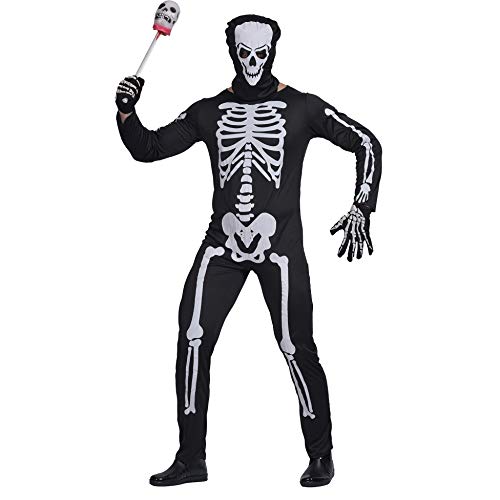 EraSpooky Herren Halloween Karneval Fasching Skelett Kostüm und Maske XXL von EraSpooky
