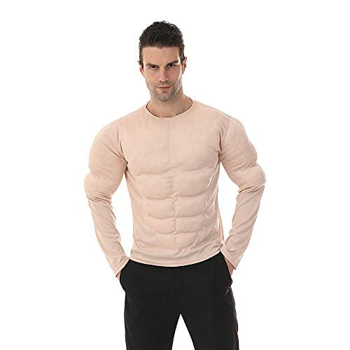 EraSpooky Herren Muskelshirt Halloween Karneval Kostüm Bodybuilder Muskel Kostüm L von EraSpooky