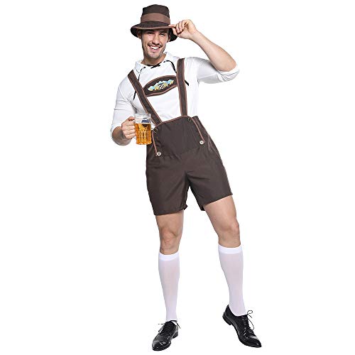 EraSpooky Herren Oktoberfest Bayerisches Kostüm Faschingskostüme Cosplay Party Karneval Fastnacht Kleidung für Erwachsene EraSpooky Herren Oktoberfest Bayerisches Kostüm Faschingskostüme Cosplay Party Karneval Fastnacht Kleidung für Erwachsene von EraSpooky