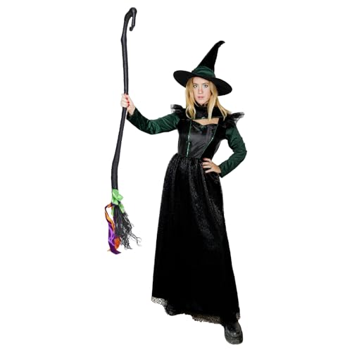 EraSpooky Klassisches Hexenkostüm für Dame Halloween-Kleid von EraSpooky