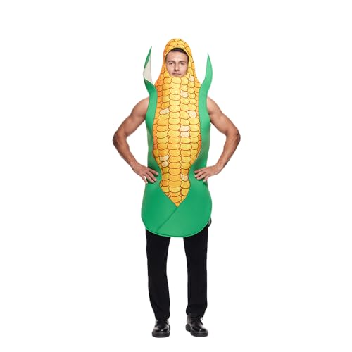 EraSpooky Maiskolben Kostüm für Erwachsene lustiges Halloween Gemüse Unisex Kostüm für Männer und Frauen EraSpooky Maiskolben Kostüm für Erwachsene lustiges Halloween Gemüse Unisex Kostüm für Männer und Frauen von EraSpooky