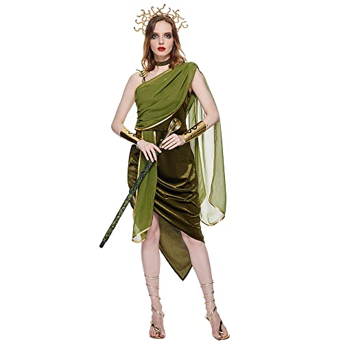 EraSpooky Medusa Kostüm für Erwachsene, Damen, Halloween, Karneval, Damen Motto Party Kleidung EraSpooky Medusa Kostüm für Erwachsene, Damen, Halloween, Karneval, Damen Motto Party Kleidung von EraSpooky