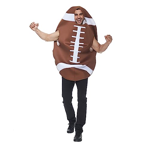EraSpooky Rugby Kostüm für Erwachsene lustiges Halloween Sportkostüm von EraSpooky