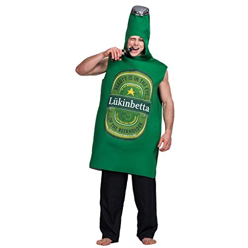 EraSpooky Unisex Bierflasche Kostüm Ausgefallene Faschingskostüme Einteiler Halloween Party Karneval Fastnacht Kleidung für Erwachsene Herren Damen von EraSpooky