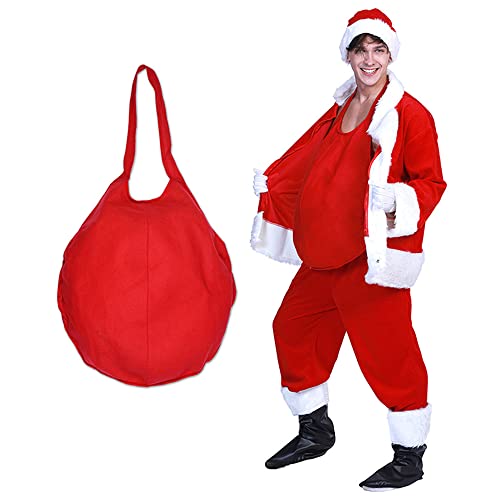 EraSpooky Weihnachtsmann-Bauch-Accessoire, künstlicher gepolsterter Bauch, rot, Erwachsenenkostüm für Herren EraSpooky Weihnachtsmann-Bauch-Accessoire, künstlicher gepolsterter Bauch, rot, Erwachsenenkostüm für Herren von EraSpooky