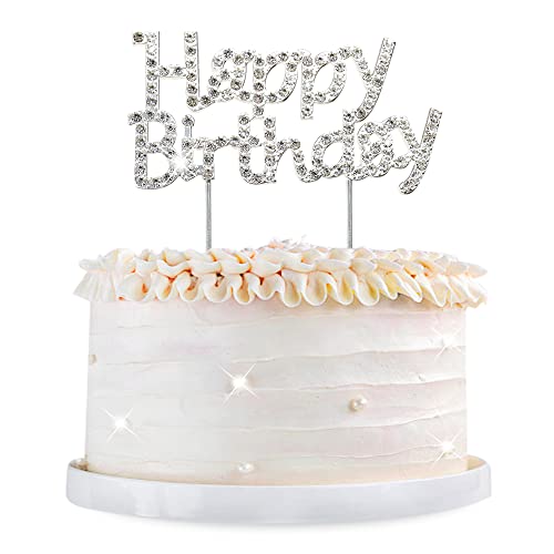 Ercadio 1 Packung Happy Birthday Kuchendekorationen Metall Strass Happy Birthday Kuchen Picks Glitzer Glitzer Happy Birthday Kuchen Topper für Jahrestag Geburtstag Party Dekor Zubehör Ercadio 1 Packung Happy Birthday Kuchendekorationen Metall Strass Happy Birthday Kuchen Picks Glitzer Glitzer Happy Birthday Kuchen Topper für Jahrestag Geburtstag Party Dekor Zubehör von Ercadio