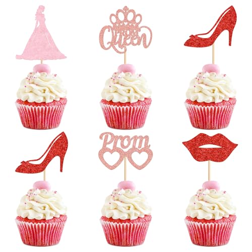 Ercadio 30 Stück Abschlussball-Cupcake-Topper, Abschlussball-Dekorationen für Party 2024, Abschlussball, Königin, Abschlussfeier, Kuchen 2024, Abschlussfeier, Abschlussfeier Ercadio 30 Stück Abschlussball-Cupcake-Topper, Abschlussball-Dekorationen für Party 2024, Abschlussball, Königin, Abschlussfeier, Kuchen 2024, Abschlussfeier, Abschlussfeier von Ercadio