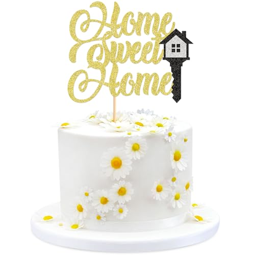 Ercadio Cupcake-Topper mit Aufschrift "Welcome Home", glitzernd, für Zuhause, Cupcake-Aufsätze, Schlüsselschloss, Einweihungsparty, Kuchendekoration, 1 Stück Ercadio Cupcake-Topper mit Aufschrift "Welcome Home", glitzernd, für Zuhause, Cupcake-Aufsätze, Schlüsselschloss, Einweihungsparty, Kuchendekoration, 1 Stück von Ercadio