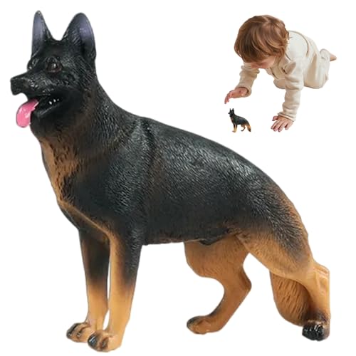 Ercoiong Farmtiere Figuren, realistischer Deutscher Schäferhund Figur Fairy Garden Accessoires, Hundefigur für Wissenschaftsprojekt, Geburtstagstorte Geschenk für Kinderhund Ercoiong Farmtiere Figuren, realistischer Deutscher Schäferhund Figur Fairy Garden Accessoires, Hundefigur für Wissenschaftsprojekt, Geburtstagstorte Geschenk für Kinderhund von Ercoiong