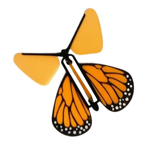 Erconsso Flatternder Schmetterling - Aufziehbares Schmetterlingsspielzeug | Gummibandbetriebenes Wissenschaftsexperiment Zubehör für Kindergeburtstage Hochzeiten Unterrichtsbelohnungen Erconsso Flatternder Schmetterling - Aufziehbares Schmetterlingsspielzeug | Gummibandbetriebenes Wissenschaftsexperiment Zubehör für Kindergeburtstage Hochzeiten Unterrichtsbelohnungen von Erconsso