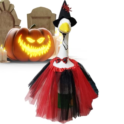 Erconsso Gänse Halloween Kostüme, Outdoor Tier Kostüm, Festliches Kostüm Rock Hut Für 58cm Garten Deko Gänsefiguren Dekoration Erconsso Gänse Halloween Kostüme, Outdoor Tier Kostüm, Festliches Kostüm Rock Hut Für 58cm Garten Deko Gänsefiguren Dekoration von Erconsso
