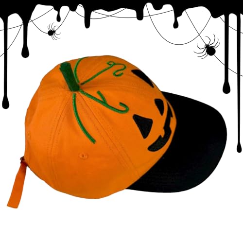 Erconsso Halloween-Kürbis-Hut, Halloween-Kürbis-Gesicht, Laterne, Baseball-Hut, verstellbare Kopfbedeckung, Kostüm-Zubehör für Männer, Frauen, Teenager, Kinder, Veranstaltungen, Feiern, Festivals Erconsso Halloween-Kürbis-Hut, Halloween-Kürbis-Gesicht, Laterne, Baseball-Hut, verstellbare Kopfbedeckung, Kostüm-Zubehör für Männer, Frauen, Teenager, Kinder, Veranstaltungen, Feiern, Festivals von Erconsso