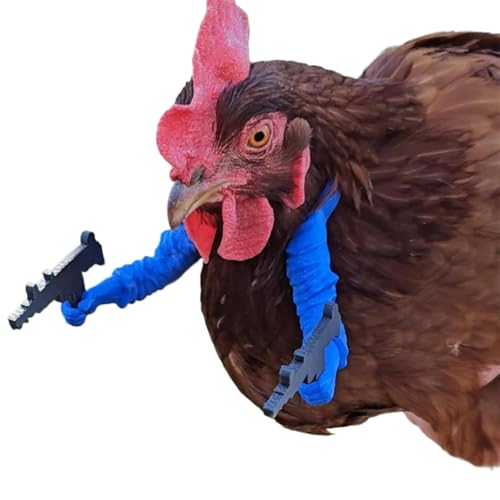 Erconsso Künstliche Hühner Arme,3D Gedrucktes Spielzeug Hühner Attrappe Arme | Paar Geflügel Kostüm Zubehör für Garten Hühnerstall Hinterhof Halloween Enten Truthühner von Erconsso