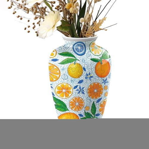 Erconsso Puzzle 3D Vase,Blumenvasen Puzzle Kunst | Bastelset Für Erwachsene Zuhause Entspannung Arbeitszimmer Muttertag Weihnachten von Erconsso