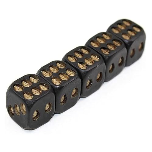 Erconsso Schwarze Schädel Würfel, Halloween Retro Spielwürfel Neuheit, 6-seitiger dekorativer schwarzer Spielwürfel für Gothic Pokerspiel Zubehör Rollenspiel Sammlerstücke Mittelalterliche Dekoration Erconsso Schwarze Schädel Würfel, Halloween Retro Spielwürfel Neuheit, 6-seitiger dekorativer schwarzer Spielwürfel für Gothic Pokerspiel Zubehör Rollenspiel Sammlerstücke Mittelalterliche Dekoration von Erconsso