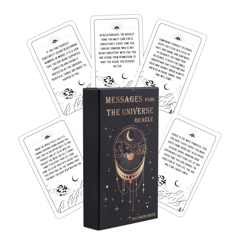 Erconsso Tarotkartenset - Wahrsage-Brettspiel - Unterhaltungsspiel Karten Zur Wahrsagerei, 54 Karten Kartendeck Für Feste Und Geschenkideen von Erconsso