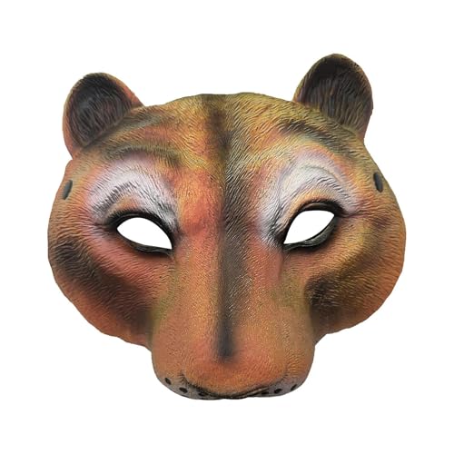 Erconsso Tiergesichtsmaske,3D Gedruckter Gesichtsschutz - Männerkostüm Für Bühnenauftritte Familienfeiern Freunde Feste Weihnachten Halloween von Erconsso