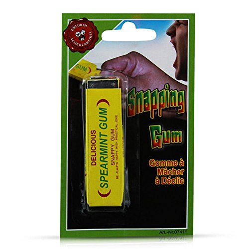 Schreck Kaugummi Schreckkaugummi Kaugummi Schachtel Falle Kaugummifalle 9 x 2,5 cm von Erfurth