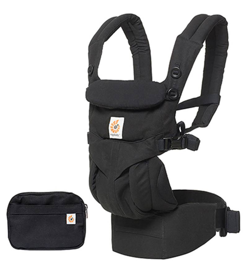 Ergobaby Babytrage - Omni 360 - Baumwolle - Rein Black - Ergobaby - 0-4 Jahre (56-104) - Babytragen von Ergobaby