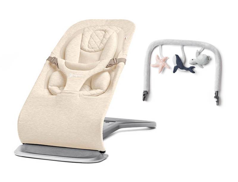 Ergobaby Evolve 3-in-1 Babywippe inkl. Spielbogen, Cream von Ergobaby