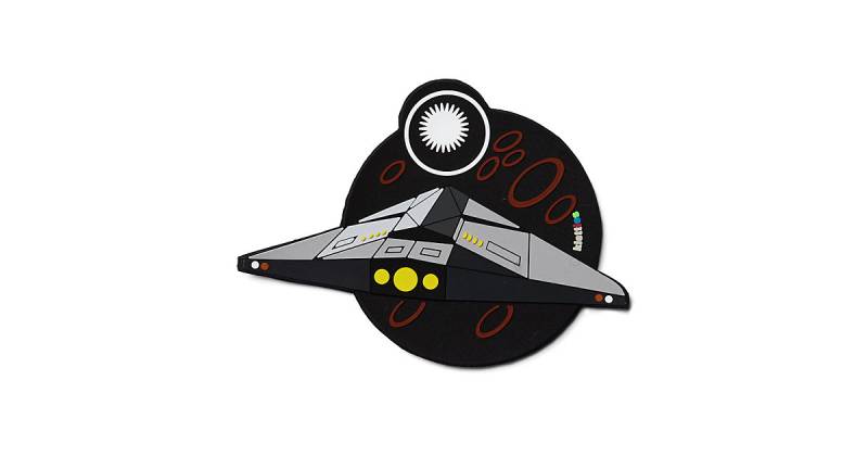 3D Klettie Space grau von Ergobag