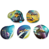 ERGOBAG 00819-00010-10 Kontur Kletties-Set Himmelsraum, mehrfarbig, 5 Stück von Ergobag