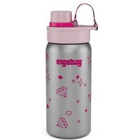 ERGOBAG 01071-40082-10 Edelstahl Trinkflasche Glitzer, Pink von Ergobag