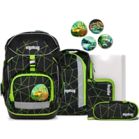 ERGOBAG 01298-90357-10 Pack 6-teiliges Schulrucksack-Set CyBär Race, schwarz ERGOBAG 01298-90357-10 Pack 6-teiliges Schulrucksack-Set CyBär Race, schwarz von Ergobag
