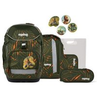 ERGOBAG 01298-90392-10 Schulranzen-Set ExBärdition pack, Grün, Orange von Ergobag