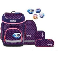 ERGOBAG 01510-900K2-10 Schulranzen-Set PerlentauchBär cubo, Pink, Lila von Ergobag
