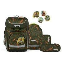 ERGOBAG 01510-90392-10 Schulranzen-Set ExBärdition cubo, Grün, Orange von Ergobag