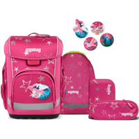 ERGOBAG 01518-90199-10 Schulranzen-Set SternzauBär cubo light, Pink - 5-teiliges Set von Ergobag