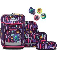 ERGOBAG 01518-90361-10 Schulranzen-Set AmBärzonas cubo light, Gelb, Pink, Lila - 5-teiliges Set von Ergobag