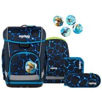 ERGOBAG 01518-90390-10 Schulranzen-Set Bärassic Garden cubo light, Blau von Ergobag