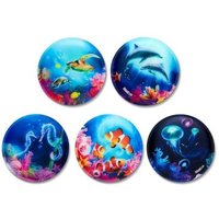 ERGOBAG ERG-KLE-001-103 Kletties-Set Leuchtende Unterwasserwelt, mehrfarbig, 5 Stück von Ergobag