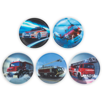 ERGOBAG ERG-KLE-002-031 Kletties-Set Feuerwehr, mehrfarbig von Ergobag