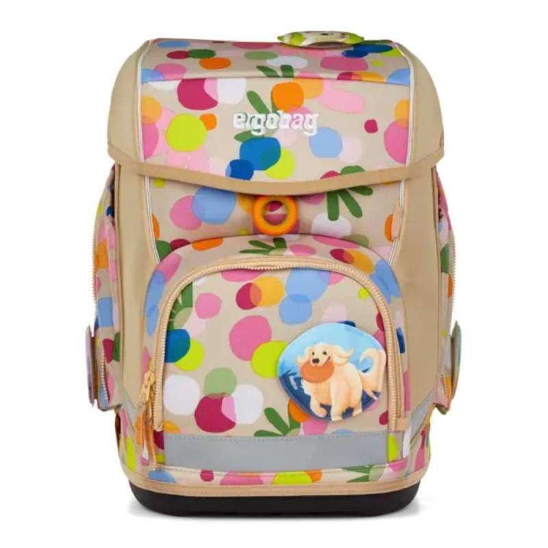 ERGOBAG Schulranzen Set 5 tlg CUBO für Mädchen, Ergobag Designs Flower PowBär von Ergobag