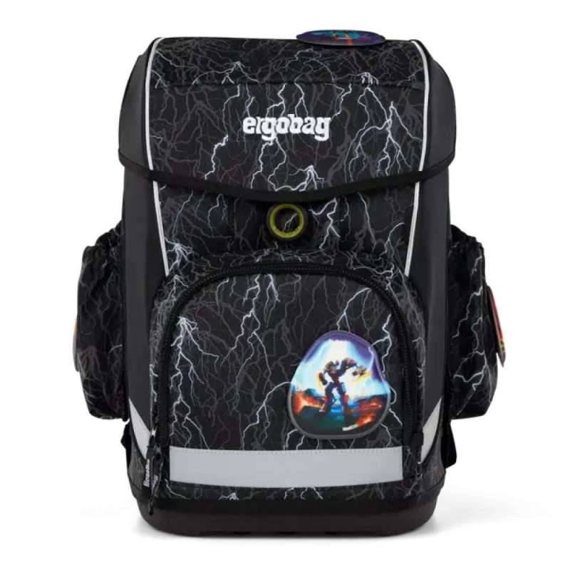 ERGOBAG Schulranzen Set 6 tlg CUBO LIGHT für Jungen, Ergobag Designs Super ReflektBär von Ergobag
