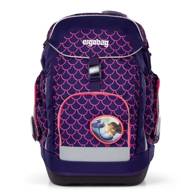 ERGOBAG Schulrucksack Set 6 tlg MAXI für Mädchen, Ergobag Designs PerlentauchBär von Ergobag