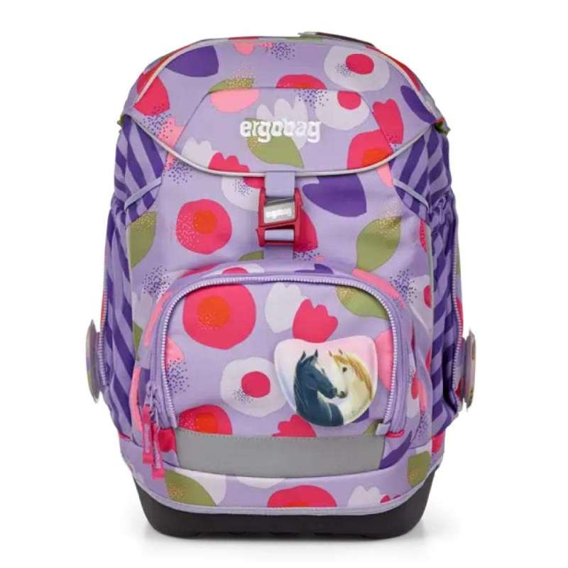ERGOBAG Schulrucksack Set 6 tlg PACK für Mädchen, Ergobag Designs BlütenzauBär von Ergobag