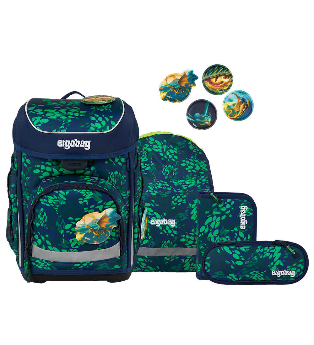 Ergobag Schulranzen-Set - Cubo – Feuerbärdrache - Ergobag - One Size - Schulranzen Ergobag Schulranzen-Set - Cubo – Feuerbärdrache - Ergobag - One Size - Schulranzen von Ergobag