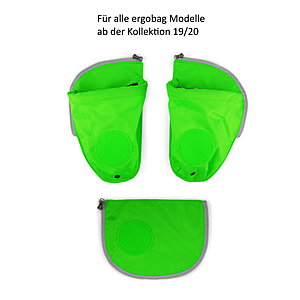 Ergobag Seitentaschen Zip-Set grün ab 2019/2020 von Ergobag