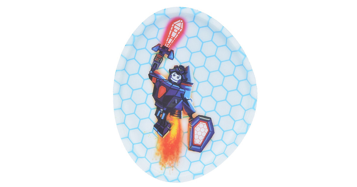 Klettie Reflexie Roboter hellblau von Ergobag